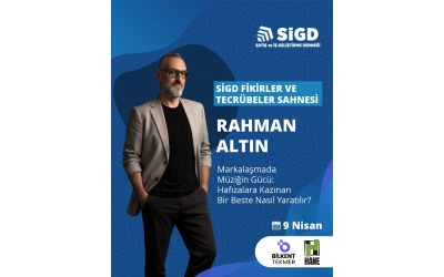Satış ve İş Geliştirme Derneği’nin “Fikirler ve Tecrübeler Sahnesi” programı bu kez, müziğiyle Hollywood’dan reklam dünyasına uzanan ilham verici bir kariyerin sahibi Rahman Altın’ı ağırlıyor.