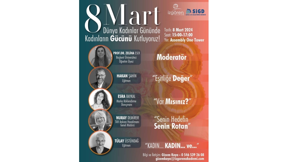 8 Mart Dünya Kadınlar Gününde Kadınların Gücünü Kutluyoruz
