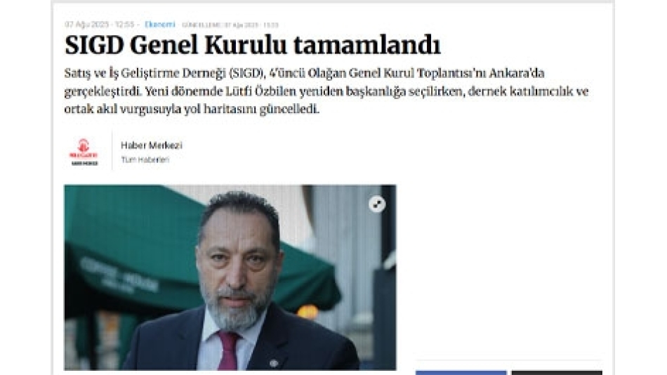 SIGD Genel Kurulu tamamlandı